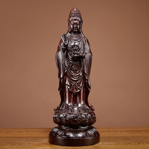 木雕观音菩萨佛像