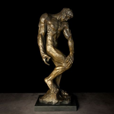 亚当人体艺术铜雕摆件